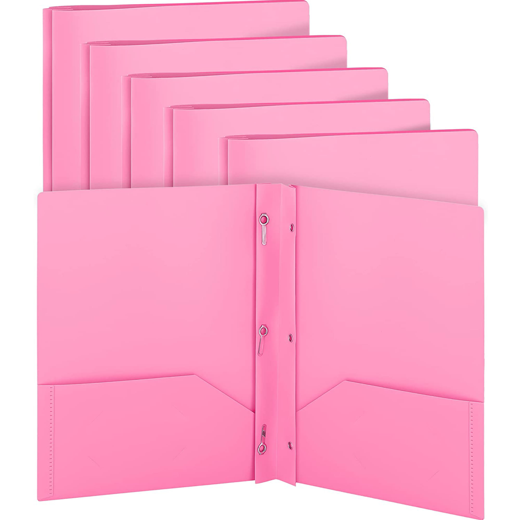  Folders, 3 Prong Folders with Pockets Bulk, (100 Pack), 2  Pocket Folders, Two Pocket Folders with Tabs, School Home or Office Supplies  (100 Pack, Assorted Colors) : Office Products