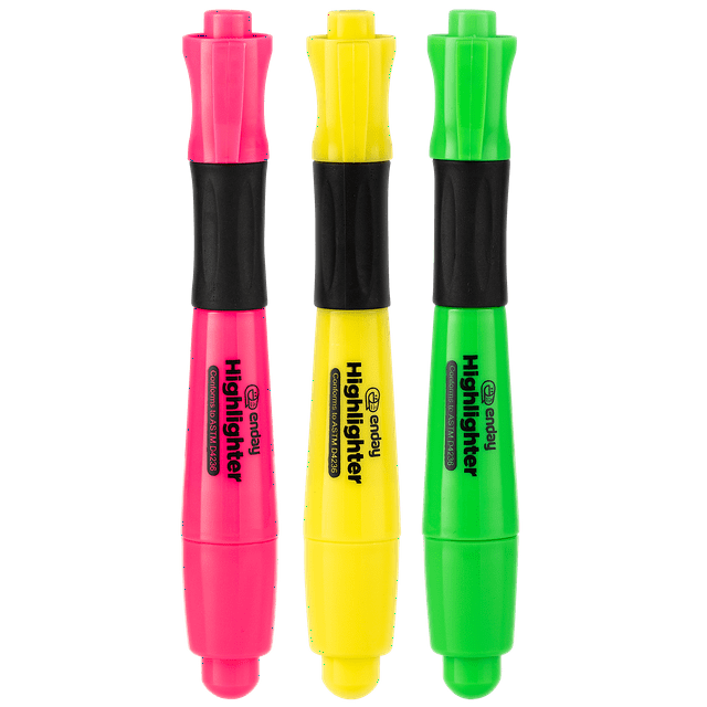 Enday Highlighters Assorted Colors Fluorescent Highlighter Marker Pen