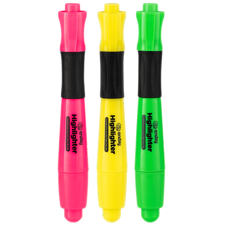 Enday Gel Highlighters Colored High Lighters for Bibles and School  Journaling No Bleed 1 Pack of 3 