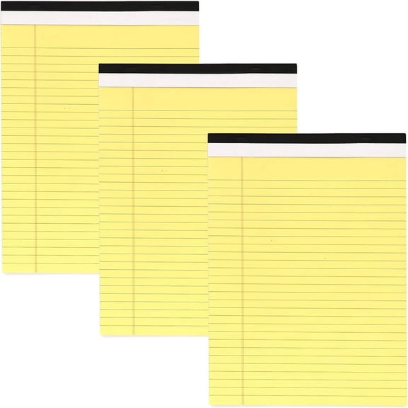 Enday Legal Pads 8.5 x 11 Inch, 50 Sheets per Notepad, Note Pads, Legal Ruled Writing Pad with Perforated Pages