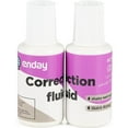 Enday Liquid Paper White Out Correction Fluid Ink Eraser, 20 ml 2 Pack