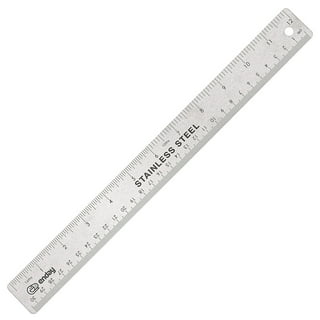 POWERTEC 71213 Anodized Aluminum Straight Edge Ruler | Metal Straightedge Machined Flat to Within 0.001 Over Full 18 inch, Silver
