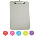 thumbnail image 1 of Enday Plastic Clipboard with Ruler Heavy Duty Clipboards for Medical, Office, School Use Gray, 1 of 7