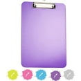 thumbnail image 1 of Enday Plastic Clipboard with Ruler Heavy Duty Clipboards for Medical, Office, School Use Purple, 1 of 7