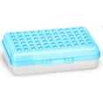 thumbnail image 1 of Enday Plastic Dots Pencil Case with Snap Closure, Blue, 1 of 7