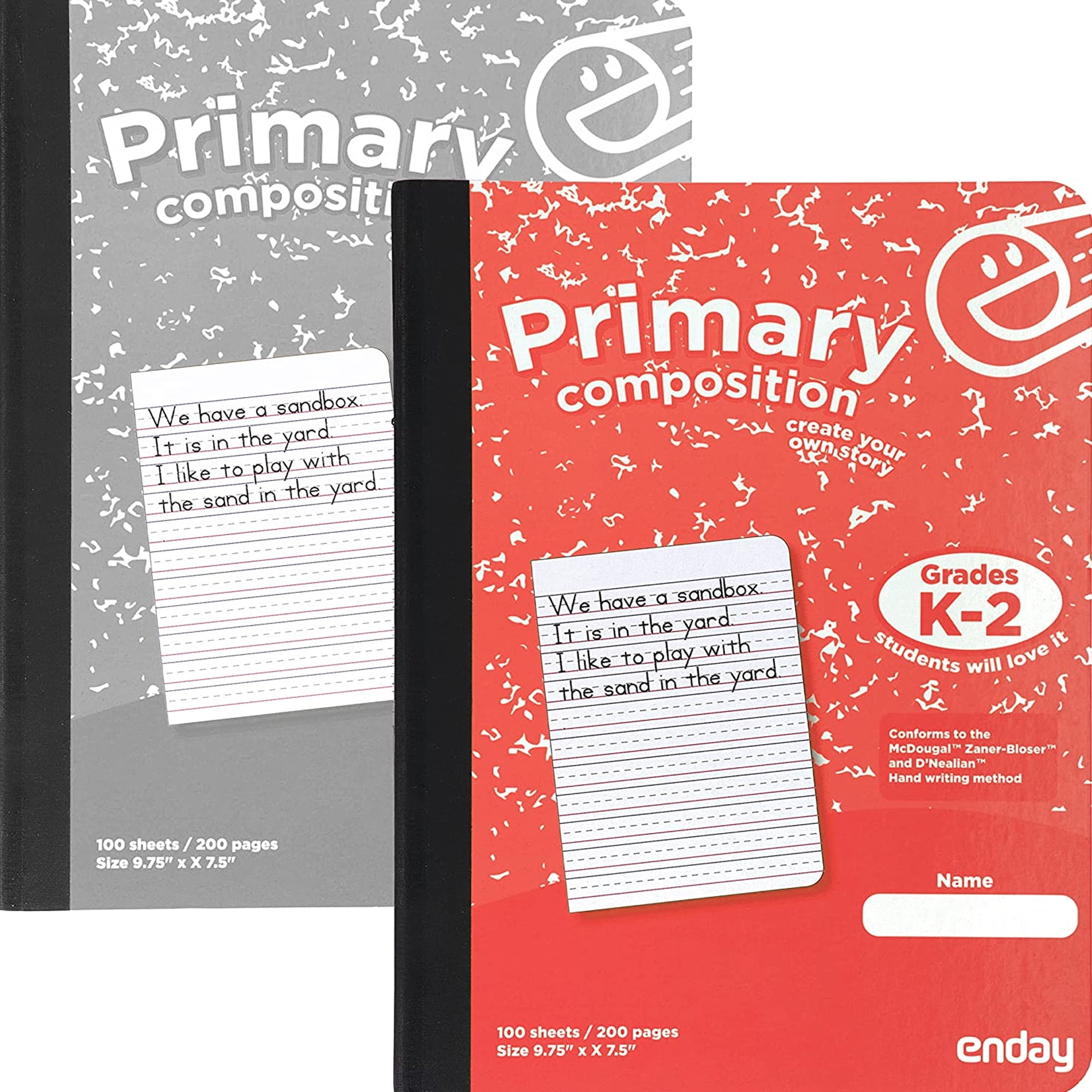 Enday Primary Composition Notebook K2 Ruled Notebook School Supplies