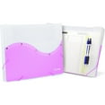 thumbnail image 1 of Enday Purple Document Holder A4 Paper Plastic File Folder Organizer with Elastic Closure 24-Pack, 1 of 7
