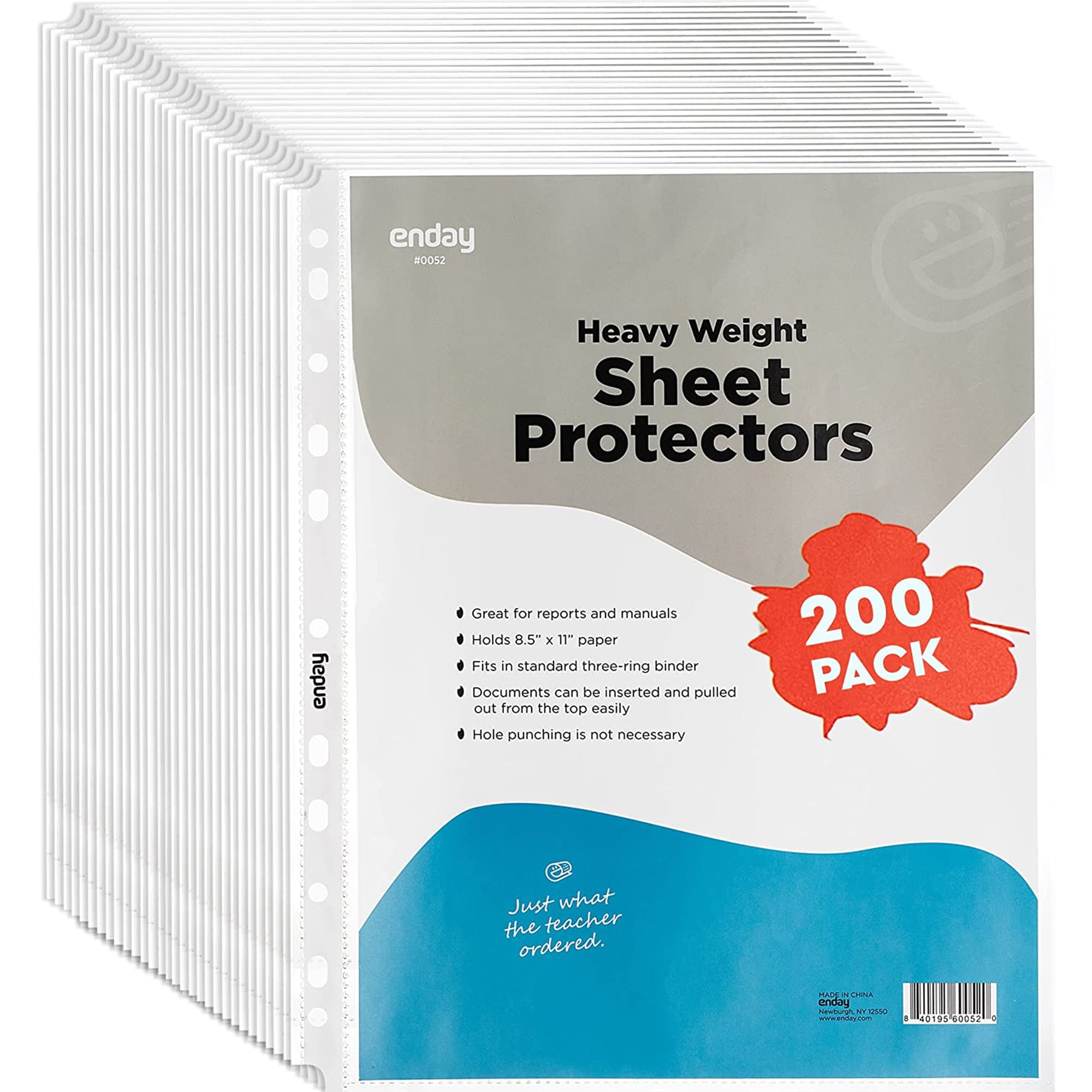 Pen + Gear Standard Sheet Protectors (8.5 x 11, 100-Pack)