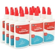 Enday White Glue 4 Oz Liquid Glue Bottle for Slime, Home Office Art & School Supplies 12 Pack