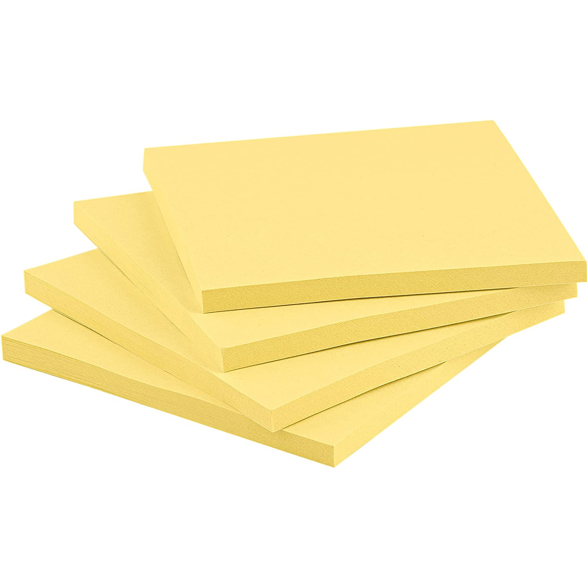HappyHapi Sticky Notes 3x3 Inches, 28 Pack Colored Self-Sticky Notes Pad, 100 Sheets/Pad, 4 Colors, Yellow