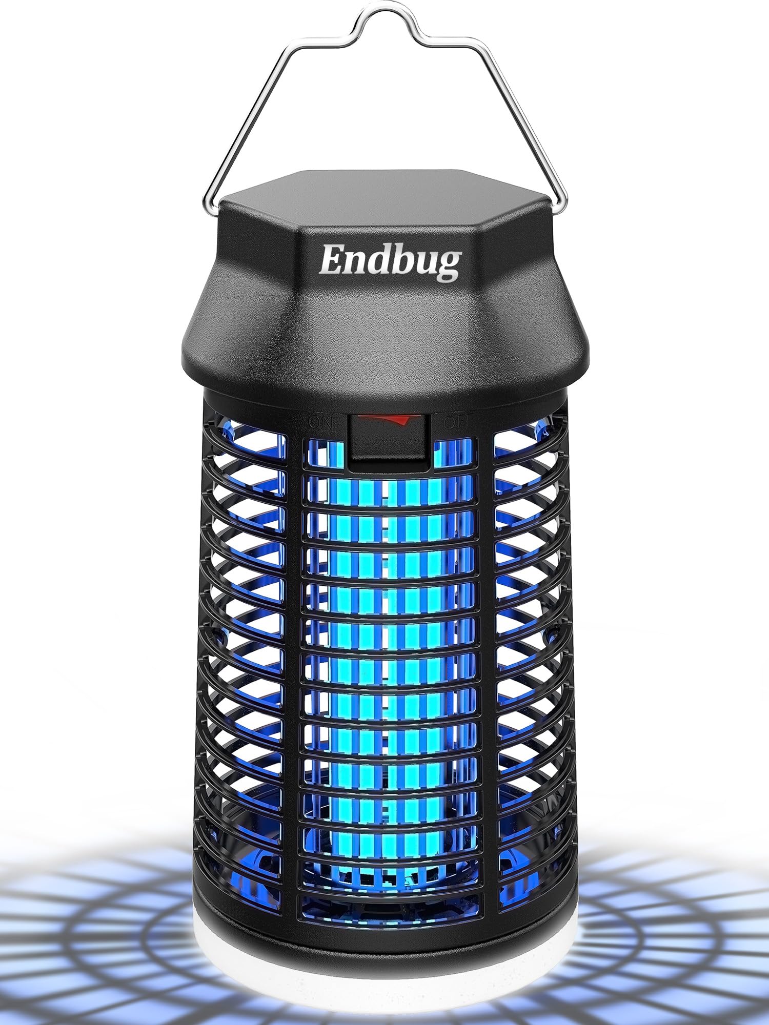 Endbug Bug with LED Light, Waterproof Bug Outdoor Indoor, Mosquito Outdoor Electric Fly Zapper, Mosquito Killer Fly Trap for Outside Patio Garden Backyard Home, Plug in, Black C80