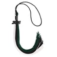 thumbnail image 1 of Endea Graduation Black/Hunter Green/White Graduation Tassel with Black Date Drop, 1 of 9