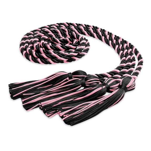 Endea Graduation Double Graduation Honor Cord Pink/Black