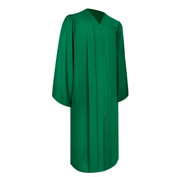 Endea Graduation Matte Green Graduation Gown