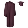 thumbnail image 1 of Endea Graduation Matte Maroon Graduation Gown  Cap, 1 of 9