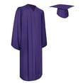 thumbnail image 1 of Endea Graduation Matte Purple Graduation Gown  Cap, 1 of 9