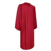 Endea Graduation Matte Red Graduation Gown