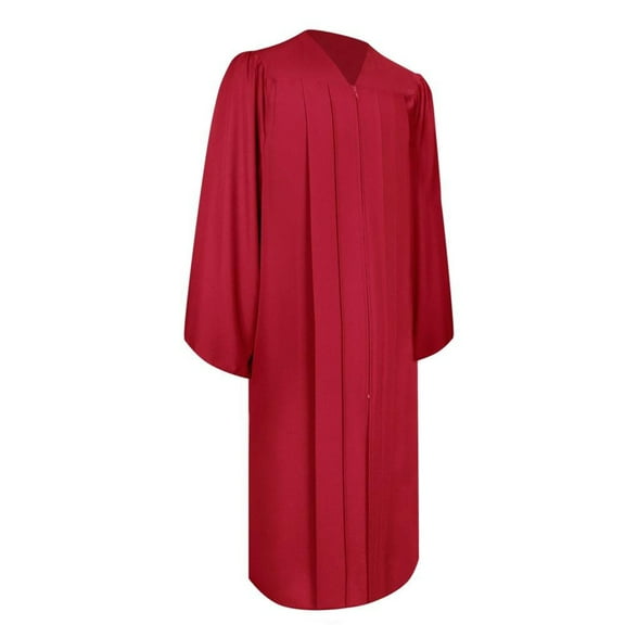 Endea Graduation Matte Red Graduation Gown