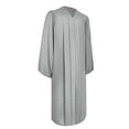 thumbnail image 1 of Endea Graduation Matte Silver Graduation Gown, 1 of 8