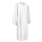 Endea Graduation Matte White Graduation Gown