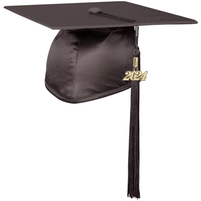 Shiny Antique Gold High School Cap & Tassel - Graduation Caps