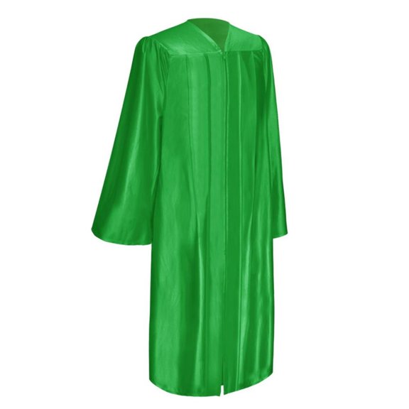 Endea Graduation Shiny Green Graduation Gown