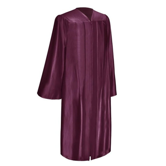 Endea Graduation Shiny Maroon Graduation Gown