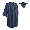 thumbnail image 1 of Endea Graduation Shiny Navy Blue Graduation Cap and Gown for Pre-school, 1 of 7