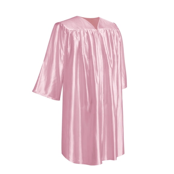 Endea Graduation Shiny Pink Graduation Gown for Preschool
