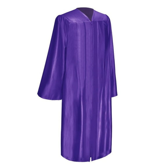 Endea Graduation Shiny Purple Graduation Gown