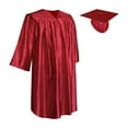 thumbnail image 1 of Endea Graduation Shiny Red Graduation Cap and Gown for Pre-school, 1 of 7