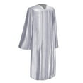 thumbnail image 1 of Endea Graduation Shiny Silver Graduation Gown, 1 of 8
