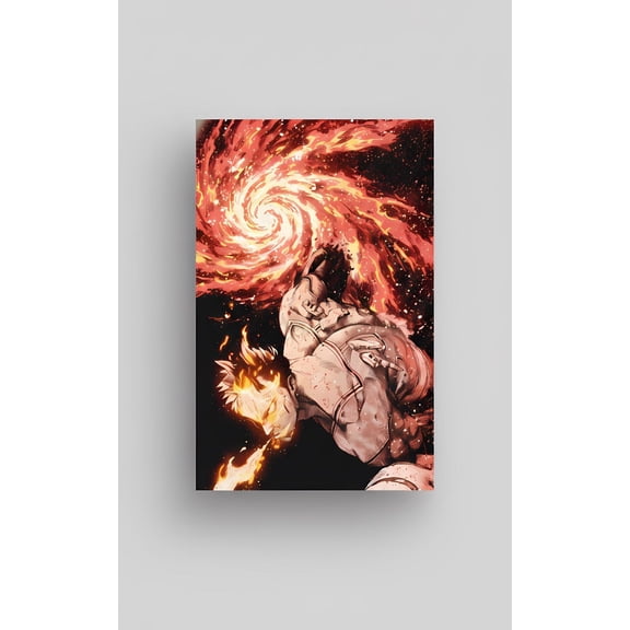 Endeavor "Wounded Hero" Manga Panel Poster | My Hero Academia, Enji Todoroki 8x12 Inches, UNFRAMED