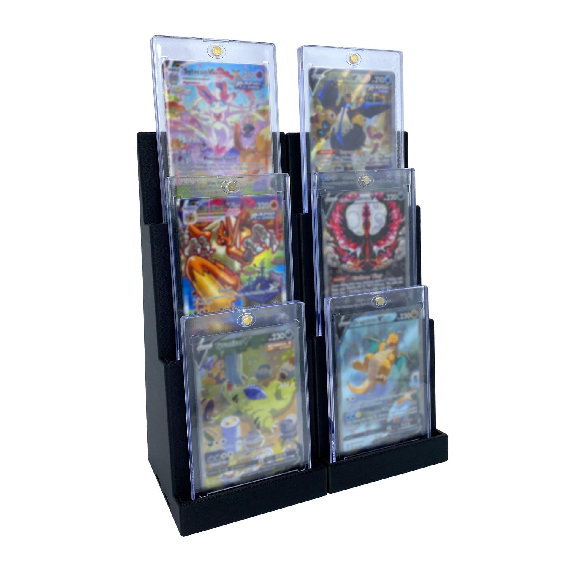 EnderToys Magnetic Holder Card Display Stand (2 Pack) (Black) - Trading ...