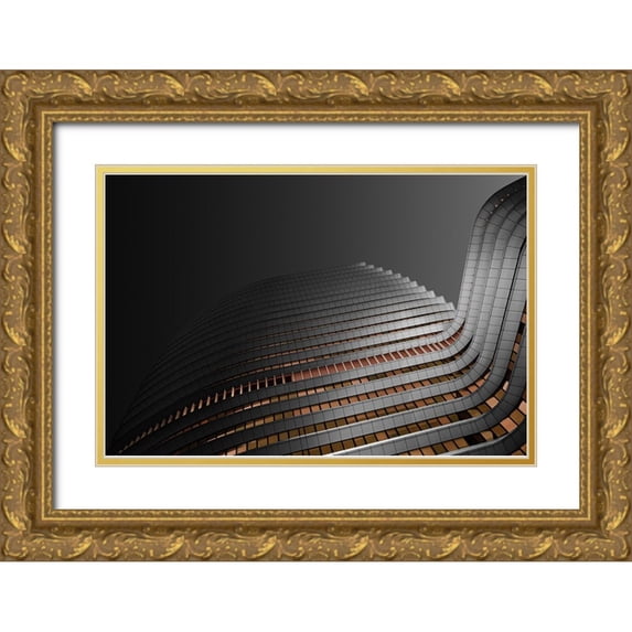 Endermann, Rolf 24x17 Gold Ornate Wood Framed with Double Matting Museum Art Print Titled - The Wave