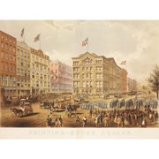Endicott Printing-House Square New York Painting Extra Large XL Wall Art Poster Print
