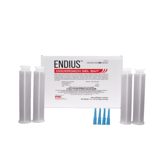 Endius Cockroach Gel Bait - 4 Tubes x 4 Tips x 4 Plunges by FMC