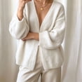 thumbnail image 1 of Endives Cardigan Sweaters for Women Oversized Chunky Open-Front Batwing Long Sleeve Knit Cardigan Sweater Coat Loose Fall M, 1 of 4