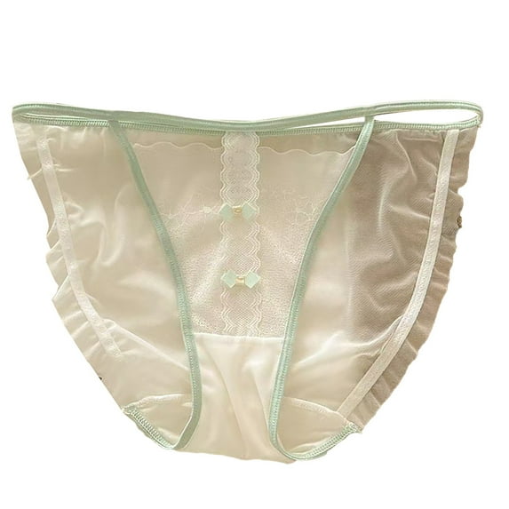 Endives Panties for Women Hottie French Lace High Cut Panty With Delicate Straps Lace Mesh In Contrasting Colors Silk Crotch for Women