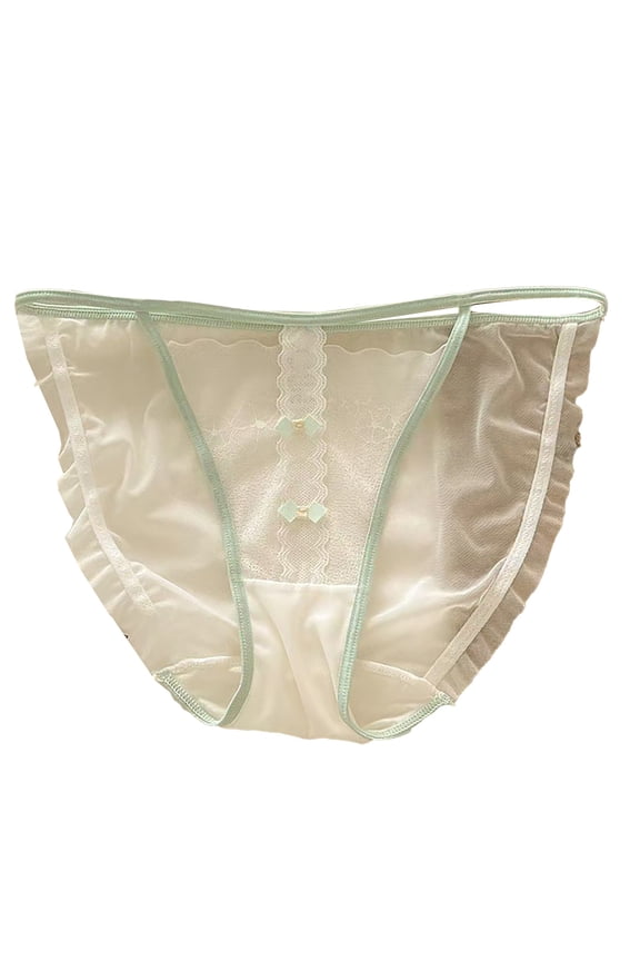 Panties for Women Hottie French Lace High Cut Panty With Delicate Straps Lace Mesh In Contrasting Colors Silk Crotch for Women