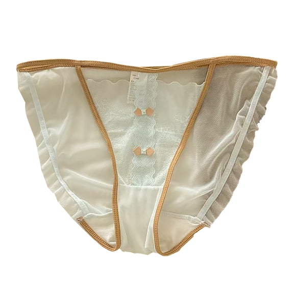 Endives Panties for Women Hottie French Lace High Cut Panty With Delicate Straps Lace Mesh In Contrasting Colors Silk Crotch for Women