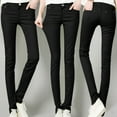 thumbnail image 1 of Endives Pants for Women Women High Rise Fashion Jean Classic Solid Color Ankle Jeans Casual Regular Tight Fitting Jeans, 1 of 8