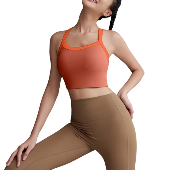 Endives Sports Bra For Women Racerback Comfort Wide Strap High Support with Padded Full Coverage Gym Yoga Bras Fitness Running Workout Wear