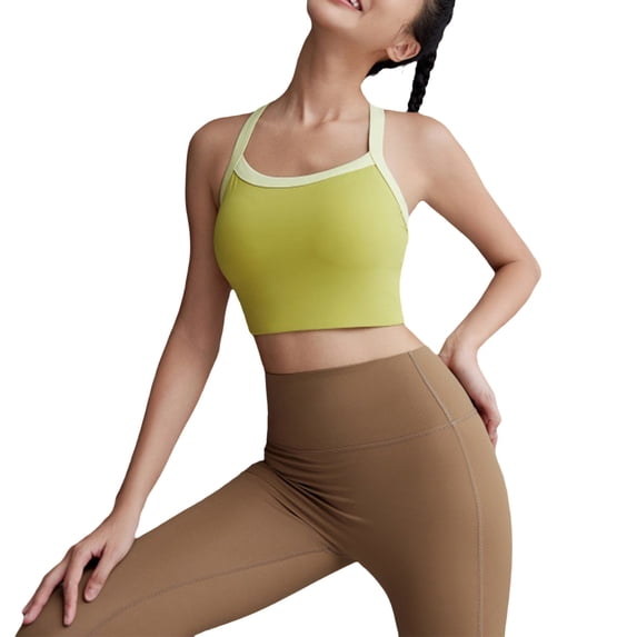 Endives Sports Bra For Women Racerback Comfort Wide Strap High Support with Padded Full Coverage Gym Yoga Bras Fitness Running Workout Wear