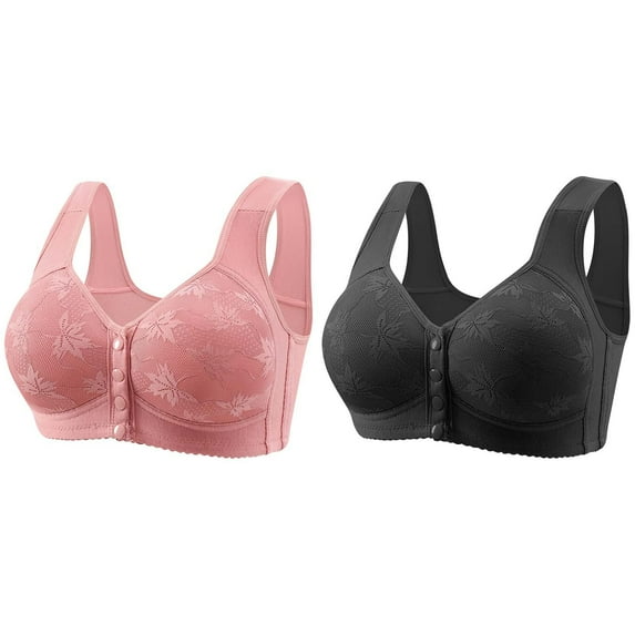 Endives Summer Savings Clothing Women's Fashiona Casual Front Buttoned Underwear for Elderly People Skin Friendly Comfortable Bras