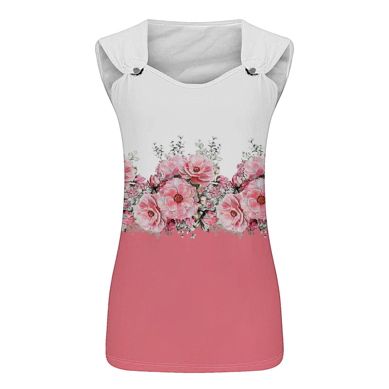 Endives Tank Top For Women 2025 Casual Summer V Neck Sleeveless ...