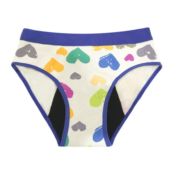 Endives Underwear Menstrual Leakproof for First Panty Kids Cotton Protective Brief