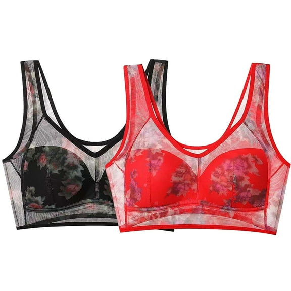 Endives Up To 50% Off Bras for Women Adjustable Strap High Support Full Coverage Up Bras Comfortable No Underwire Wireless Bras