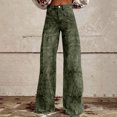 thumbnail image 1 of Endives Wide Leg Pants for Woman High Waist Lightweight Loose Fit Casual Baggy Trouser Jeans Streetwear, 1 of 7