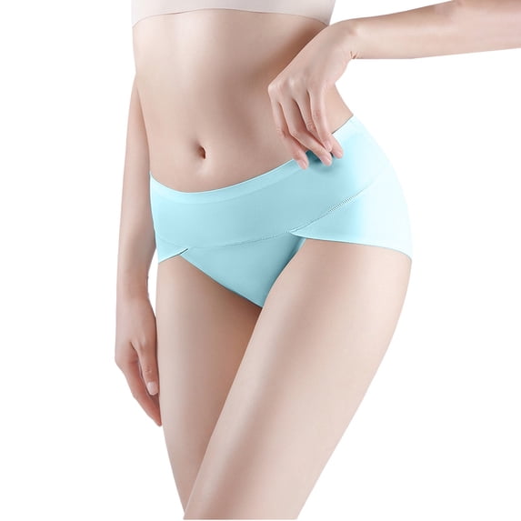 Endives Women Underwear High Waisted Cotton Seamless Full Coverage Briefs Ladies High Cut Underwear Womens Panties